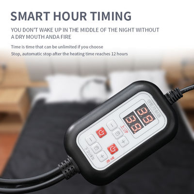 Προσαρμόσιμη πλέσιμη ηλεκτρική θερμαινόμενη κουβέρτα ασφαλής με προστασία από υπερθέρμανση