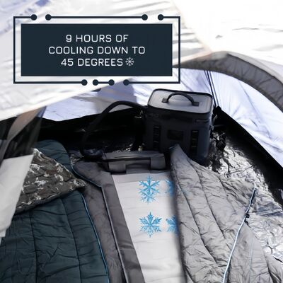 Φορητή Καρέκλα Ψύξης Camping με Εργονομικό Σχεδιασμό και Αποσπώμενο Μαξιλάρι Ψύξης για Άνετες Υπαίθριες Δραστηριότητες και Εκδηλώσεις