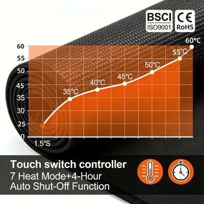 Προσαρμόστε την προστασία υπερθέρμανσης Θερμαινόμενο Mouse Pad με Ασύρματη Φόρτιση και Υποστήριξη καρπού Έξυπνο Θερμαινόμενο Mouse Pad