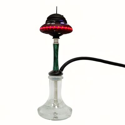 Custom Portable cordless shisha hookah with long lasting battery and vibrant rgb lighting effects ideal for travel and outdoor