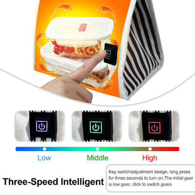 Επαναθέρμανση takeout, νουντλς & μπριζόλες χωρίς μικροκύματα     USB Powered Heated Lunch Bag, 3 τρόποι θερμοκρασίας, υδροστεγή θερμική θήκη