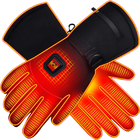 Επαναφορτιζόμενα ηλεκτρικά θερμαινόμενα γάντια USB Αδιάβροχο δέρμα PU