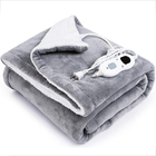 Θερμαινόμενη κουβέρτα ODM με μπαταρία Soft Fleece Φορητή τροφοδοσία USB Θέρμανση Throw Grey