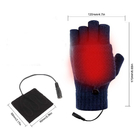Πλενόμενα ηλεκτρικά θερμαινόμενα γάντια Κλείσιμο με κουμπιά USB τύπου χωρίς δάχτυλα