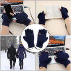 Πλενόμενα ηλεκτρικά θερμαινόμενα γάντια Κλείσιμο με κουμπιά USB τύπου χωρίς δάχτυλα