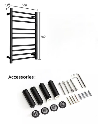 Graphene Electric Hot Towel Rack , Θερμαινόμενη Σχάρα Πετσέτας Τοποθετημένη με Χρονόμετρο