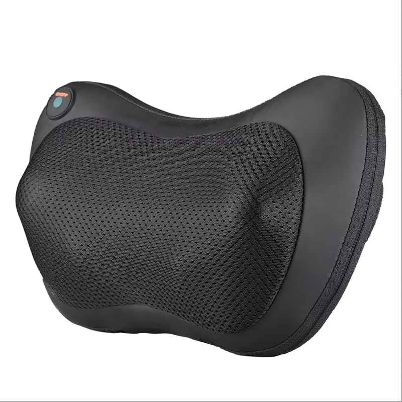 OEM ODM Custom Comfortable Electric Heating Massage Neck Pillow Ergonomic Orthopedic Cervic Contour Head Woven U-shape Airplane